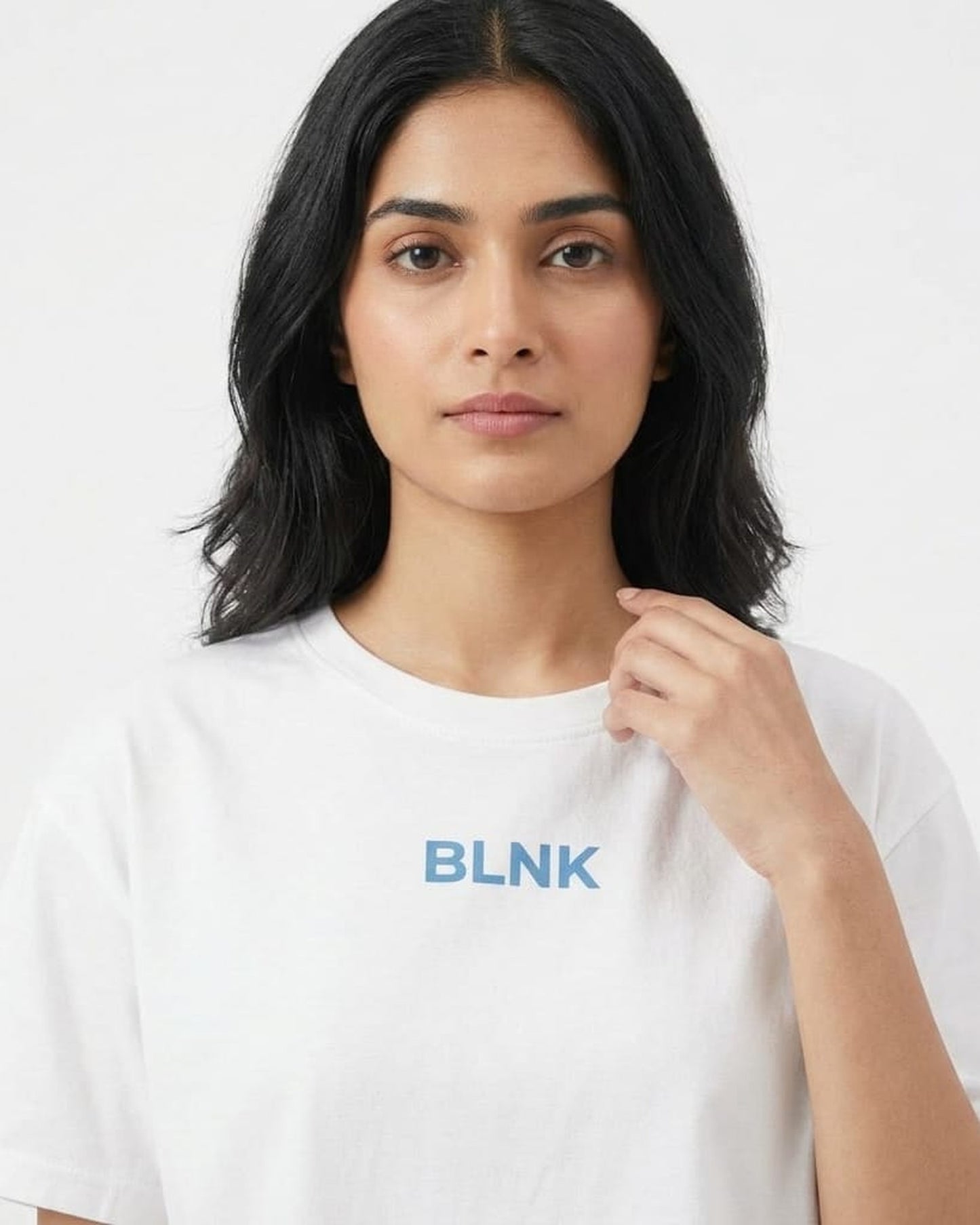 Blnk Women Crop Printed Logo T-Shirt
