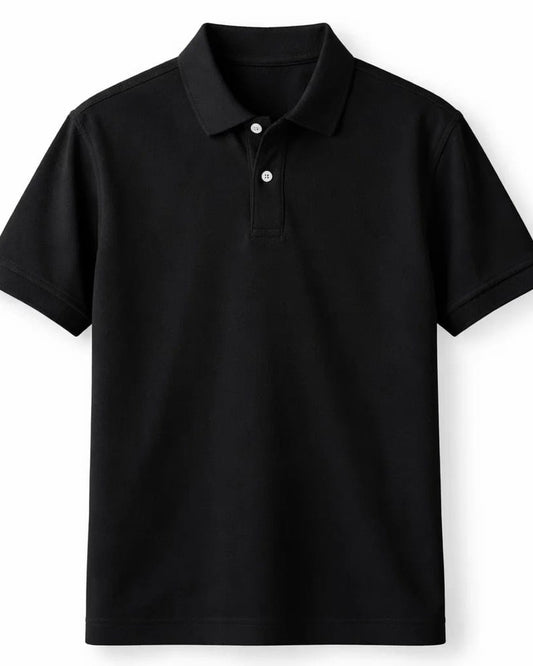 Unisex Blnk Black Polo