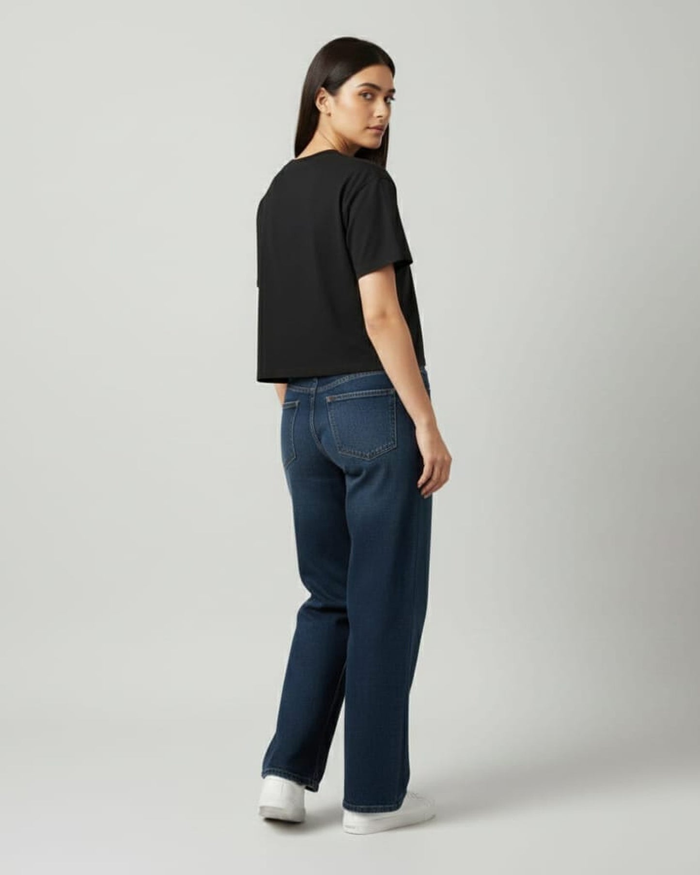 Blnk Women Crop Printed Logo T-Shirt