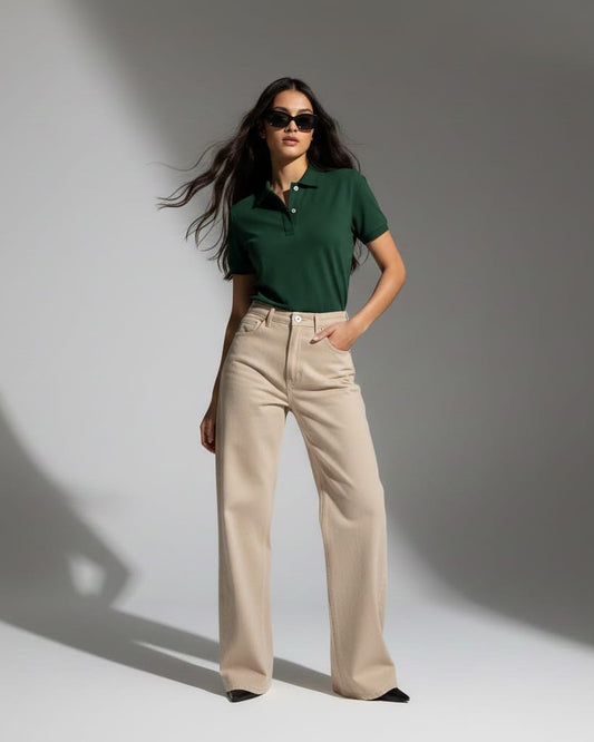 Unisex Blnk Green Polo