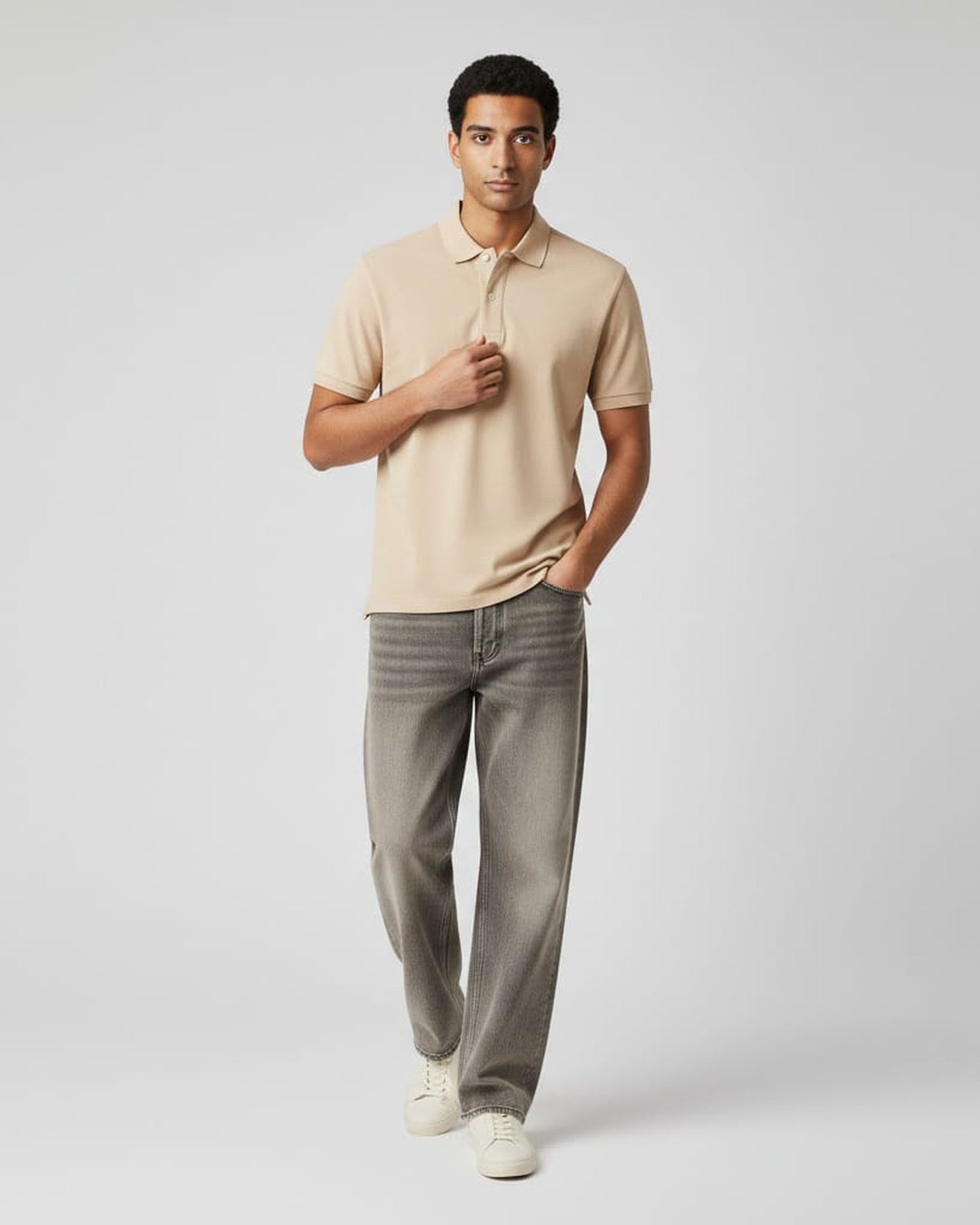 Unisex Blnk Beige Polo