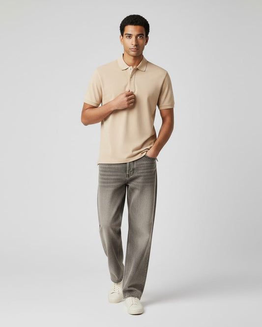 Unisex Blnk Beige Polo