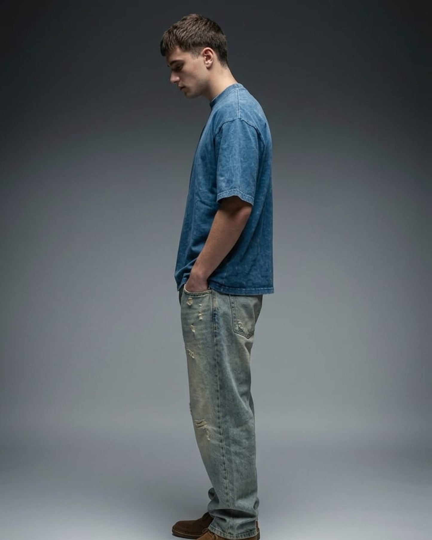BLNK Acid Blue Oversized T-Shirt Unisex
