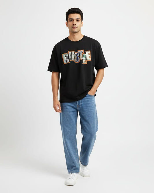 Blnk Men Overized Hustle T-Shirt