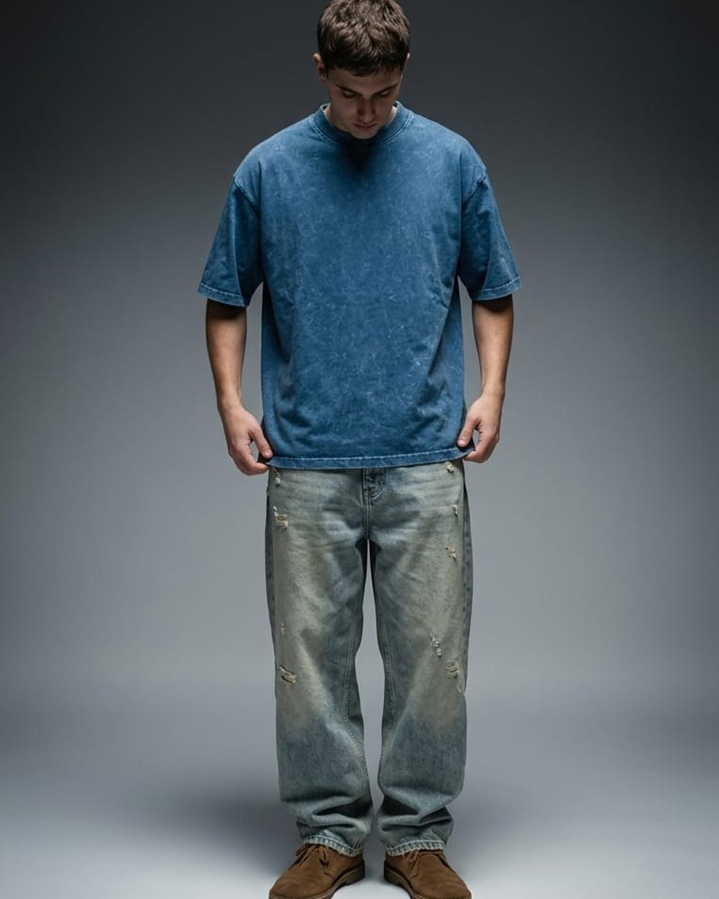 BLNK Acid Blue Oversized T-Shirt Unisex