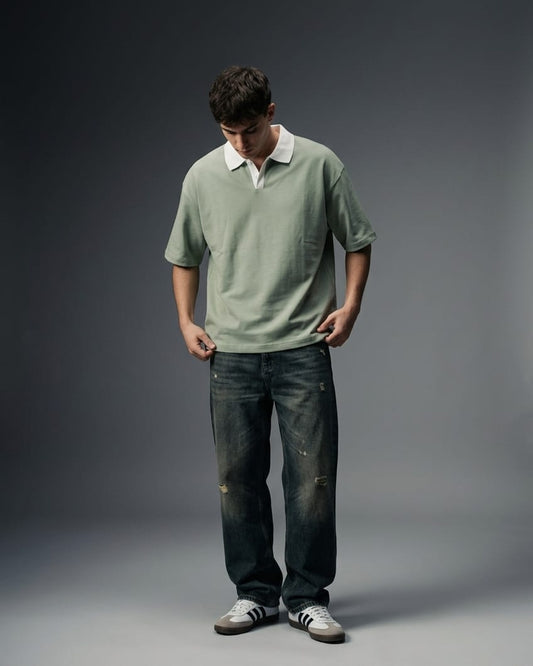 BLNK Oversized Polo for Men