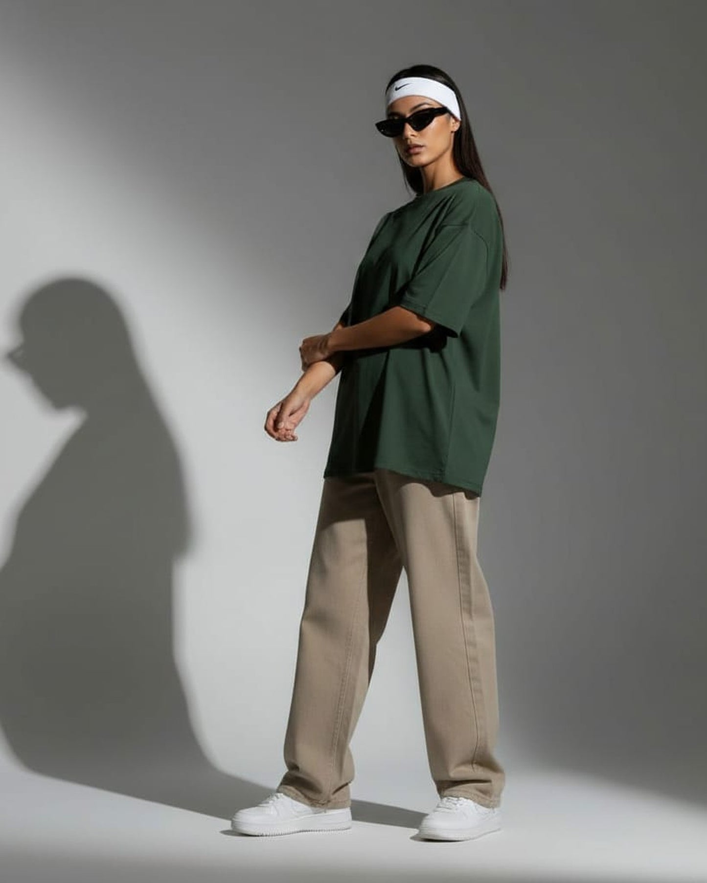 Blnk Green Oversized T- Shirt for Women