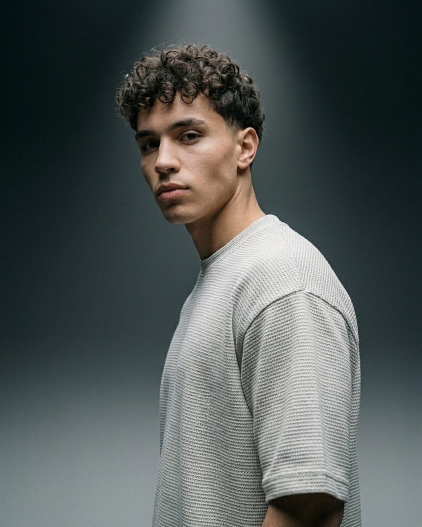 BLNK Oversized Knitted Texture T-Shirt Men