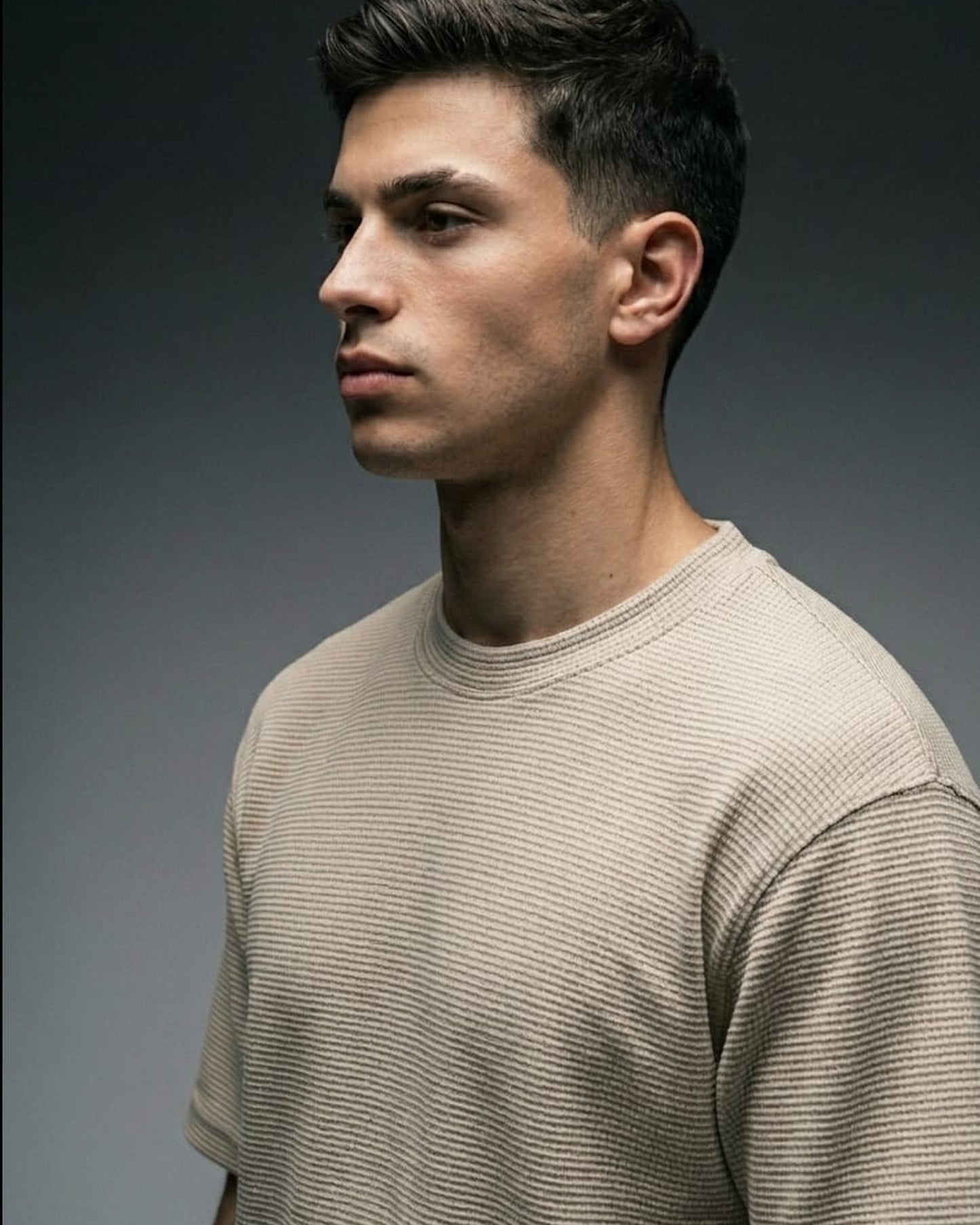 BLNK Oversized Knitted Texture T-Shirt Men