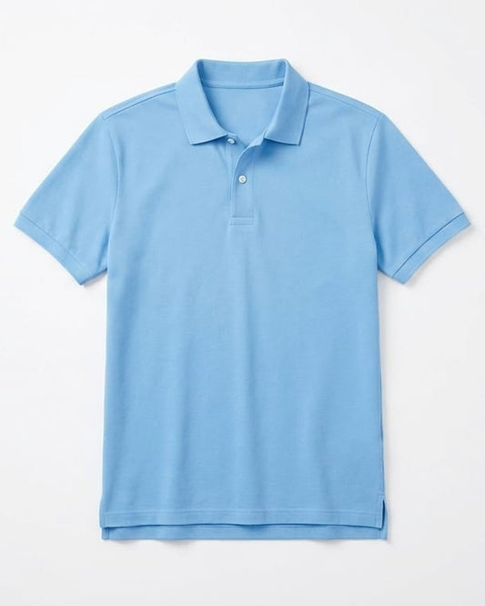 Unisex Blnk Sky Blue Polo